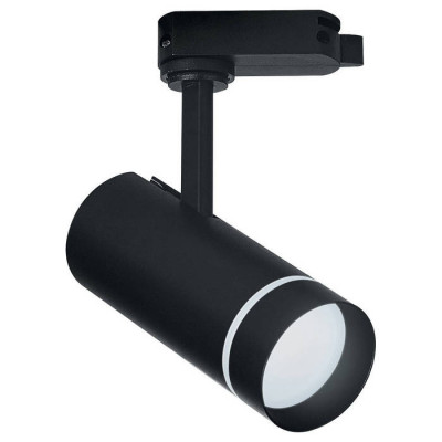 Светильник трековый светодиодный на шинопровод 12W, 1080 Lm, 4000К, черный, 80 градусов, AL106, серия Luna, Feron 32445