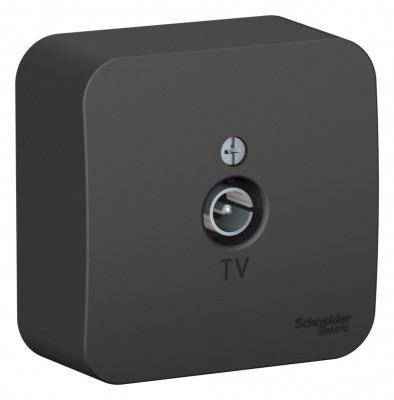 BLANCA О/У КОННЕКТОР ТВ изолирующая пластина,АНТРАЦИТ