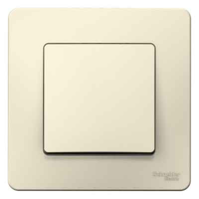 BLANCA С/У 1-клавишный ВЫКЛЮЧАТЕЛЬ (cх.1), 10А, 250B, МОЛОЧНЫЙ