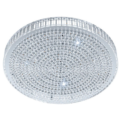 39746 Светод. потолочный светильник BALPRADA, 23,5W(LED), ?410, H110, 3500lm, сталь, хром/хрусталь,
