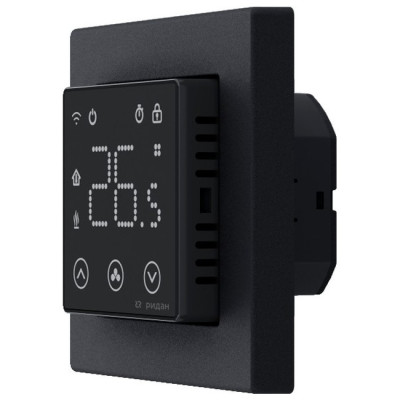 Терморегулятор Ридан Clever с Wi-Fi, с комбинацией датчиков, черный, 16А , 21RT0109R