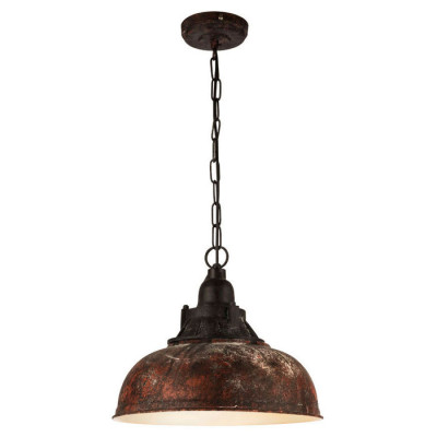 49819 Подвес GRANTHAM 1, 1х60W (E27), ?370, H1100, сталь, пластик, коричневый состарен., беж