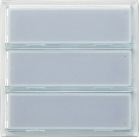 126300 Gira Кнопка вызова тройная с белой подсветкой