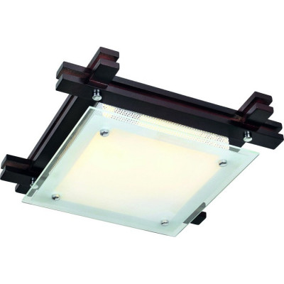 Arte Lamp ARCHIMEDE, Светильник потолочный, цвет арматуры - ШОКОЛАД, цвет плафона/декора - БЕЛЫЙ, 1х60W E27, A6462PL-1CK