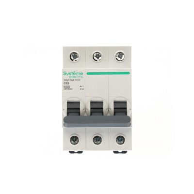 City9 Set Автоматический выключатель (АВ) С 63А 3P 6kA 400В, Systeme Electric, C9F36363