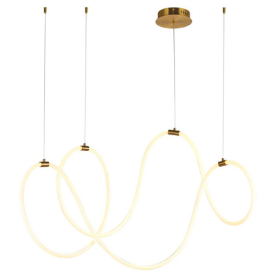 Arte Lamp KLIMT, Светильник подвесной, цвет арматуры - полированная медь, цвет плафона/декора - белый, 1x55W LED, A2850SP-80PB