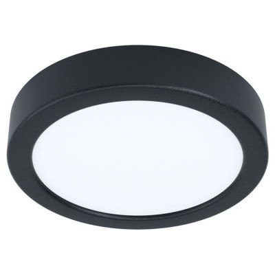 99222 Светодиод. накладной светильник FUEVA 5, 10,5W (LED), ?160, H28, 1200lm, 3000K, сталь, черный/