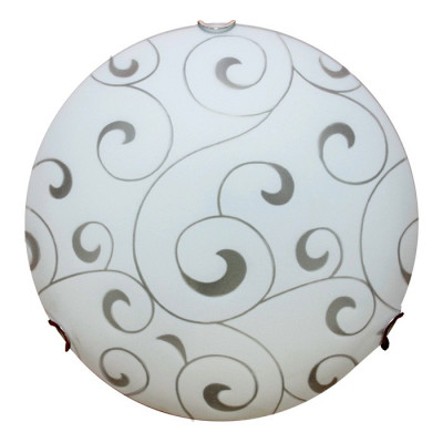 Arte Lamp ORNAMENT, Светильник потолочный, цвет арматуры - ХРОМ, цвет плафона/декора - БЕЛЫЙ, 3х60W E27, A3320PL-3CC