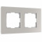 Werkel W0023117/ Рамка на 2 поста Senso (дымчатый, стекло soft-touch), a067415