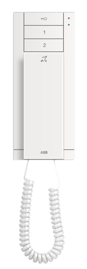 M22003-W - Абонентское устройство, трубка, 3 клавиши, белая, с индукционной петлёй - 2TMA070020W0062 M22003-W - Абонентское устройство, трубка, 3 клавиши, белая, с индукционной петлёй - 2TMA070020W0062