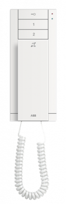 M22003-W - Абонентское устройство, трубка, 3 клавиши, белая, с индукционной петлёй - 2TMA070020W0062