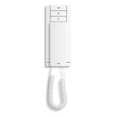 M22003-W - Абонентское устройство, трубка, 3 клавиши, белая, с индукционной петлёй - 2TMA070020W0062