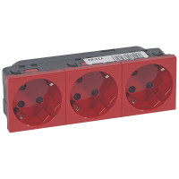 Розетка 3 x 2К+3 под углом 45° - Программа Mosaic - с механической блокировкой Розетка 3 x 2К+3 под углом 45° - Программа Mosaic - с механической блокировкой