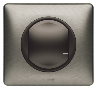 067627 - Celiane with NETATMO.Пакет для управления освещением c 2х мест. Микромодуль реле 300 Вт 240В + два умных беспроводных 1-клавишных выключателя.Цвет Графит