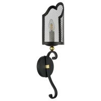 Lightstar 744617 (MB21053-1A) Бра CASTELLO 1х40W E14 ЧЕРНЫЙ/ЗОЛОТО (в комплекте)