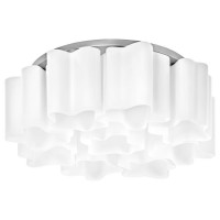 Lightstar 802090 (MC998-9A) Люстра NUBI 9х40W E27 БЕЛЫЙ/ ХРОМ (в комплекте)