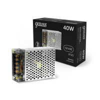Блок питания Gauss 40W 12V IP20 1/120, 202003040