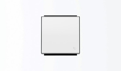 8504 BL - Клавиша для 1-клавишных выключателей/переключателей/кнопок с символом ЗВОНОК, серия SKY, цвет альпийский белый - 2CLA850400A1101