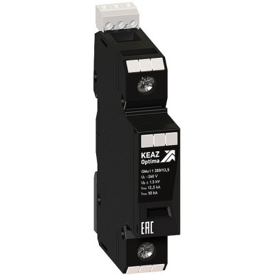 Ограничитель импульсных перенапряжений (УЗИП) OptiDin OM-I-1-280/12,5/R, КЕАЗ, 114244