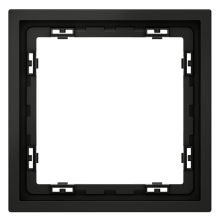 Рамка пластиковая VOLTUM S70 на 1 пост, (черный матовый), VLS100108