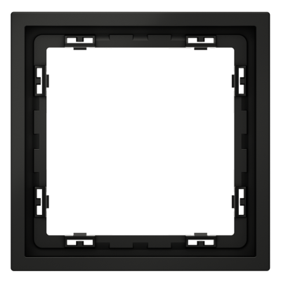Рамка пластиковая VOLTUM S70 на 1 пост, (черный матовый), VLS100108