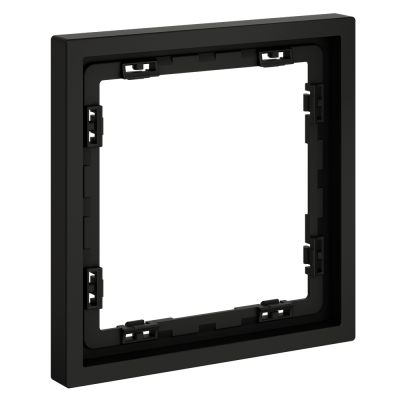 Рамка пластиковая VOLTUM S70 на 1 пост, (черный матовый), VLS100108