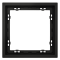 Рамка пластиковая VOLTUM S70 на 1 пост, (черный матовый), VLS100108