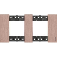 KA4802M2ZM Bticino LIVING NOW. Декоративная рамка 2 поста (2+2 модуля).Цвет "Медь", KA4802M2ZM
