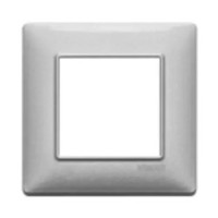 Vimar Накладка для 2 модулей серебро металлизированное, 14642.27