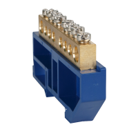 КЭАЗ Шина нулевая с изолятором OptiKit BB-D-N-DIN-12-6х9-синий, 277840