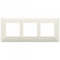 Vimar Накладка для 6 модулей (2+2+2) расстояние между центрами 57мм белый гранит, 14646.06