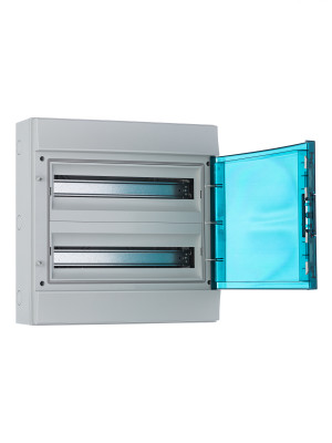 65P18X22A - Бокс настенный 36М прозрачная дверь (2 ряда) Mistral65 (с клемм)