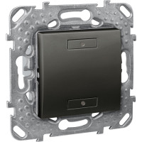 2-КНОПОЧНЫЙ ЫЙ ВЫК-ЛЬ С ИНДИКАТОРОМ LED, ГРАФИТ