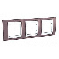 UnicaCh Рамка 3-ная горизонт., лиловый/бел.