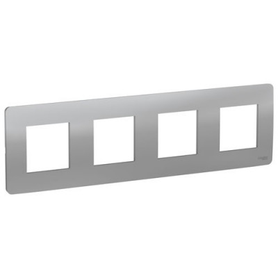 Unica Studio Рамка 4-ная, алюм.