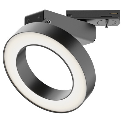 Single phase track system Rim Трековый светильник, цвет: Черный 12W