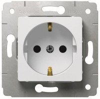 Legrand Cariva DIY Розетка 2К+З, нем. Стандарт, бел, 695946