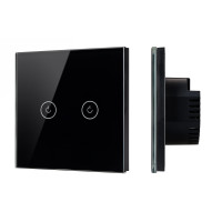 050040 - Выключатель сенсорный SWT-OMALI-S02-ZB-BK (250V, 10A, Zigbee) (Arlight, Стекло)