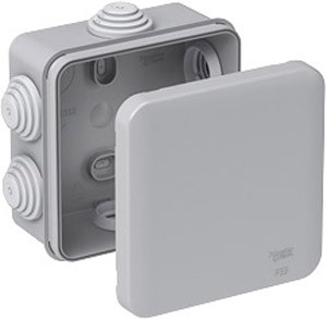 КОРОБКА РАСПРЕДЕЛИТЕЛЬНАЯ ОТКРЫТОЙ УСТАНОВКИ 85X85X40, IP55, 6 сальников