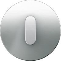 Berker Выключатель 1-клавишный, алюминий, серия R.Classic