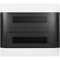 137577 Пластиковый щиток Legrand Practibox S, для встраиваемого монтажа (в полые стены), цвет двери "Дымчатый", 2X18