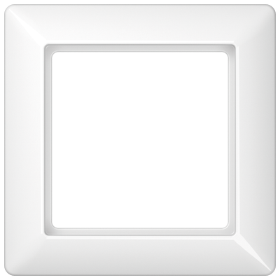 Рамка для вертикальной и горизонтальной установки, 1 пост; дюропласт; белый; AS500, AS581WW