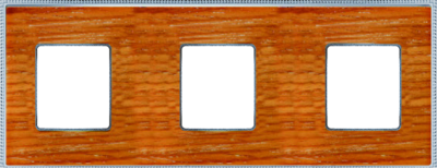 FD01453CCB Fede Belle Epoque Wood Рамка 3-ная, Cherry-Bright Chrome