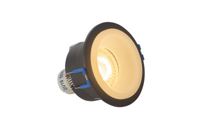 Denkirs DK4033-BK Встраиваемый светильник, IP 20, 10 Вт, GU10, черный/белый, алюминий/пластик