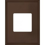 FD01611MK Fede FD01611MK Рамка прямоугольная на 1 пост гор./верт., цвет moka