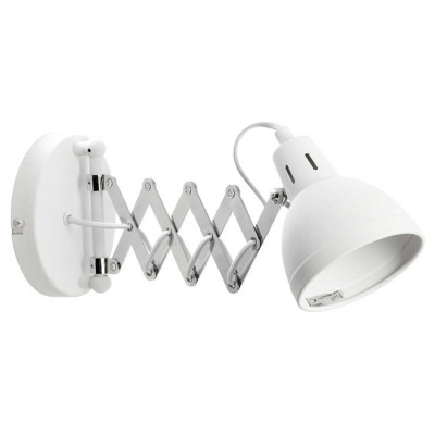 LUSSOLE KOYUKUK Бра, цвет основания - белый, плафон - металл (цвет - белый), 1x40W E14, LSP-8048V