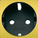 FD04335OB-M Fede Fede Накладка розетки 2К+З для мех-зма FD16823, Bright Gold/черный Новая