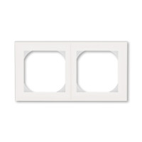 3901H-A05520 68 - Рамка ABB Levit 2 поста 55х55 для механизмов BJE жемчуг / ледяной - 2CHH015520A4068