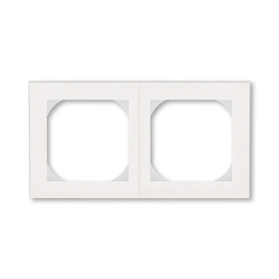 3901H-A05520 68 - Рамка ABB Levit 2 поста 55х55 для механизмов BJE жемчуг / ледяной - 2CHH015520A4068