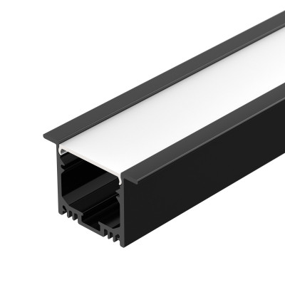 Профиль SL-LINIA49M-F-2000 BLACK (Arlight, Алюминий), 036513